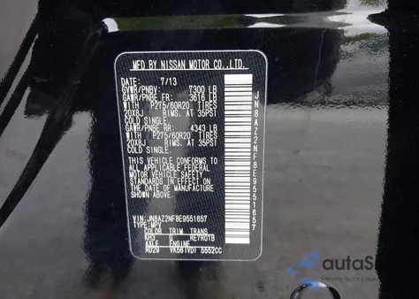 2014 Infiniti Qx80 из США, поврежденный, VIN JN8AZ2NF8E9551657